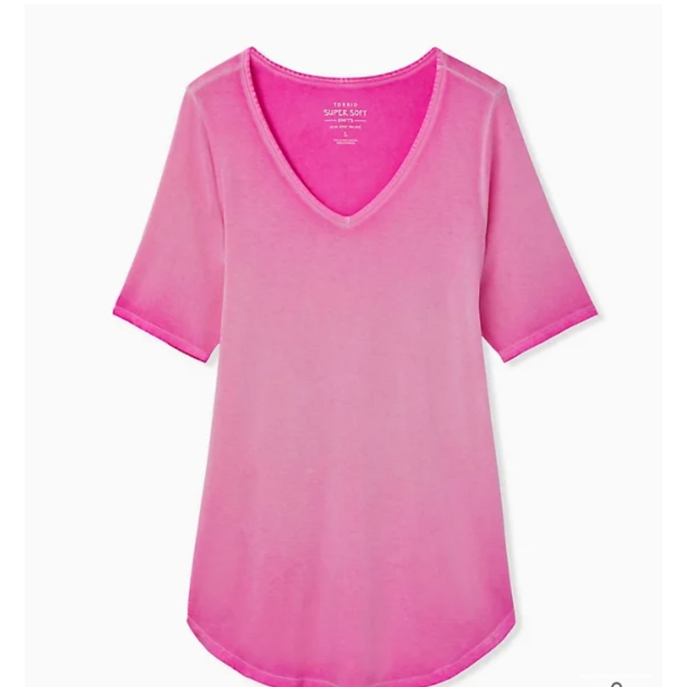 FAVORITE TUNIC - SUPER SOFT WASHED NEON PINK